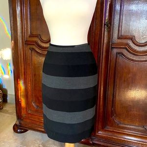 Black and gray pencil skirt